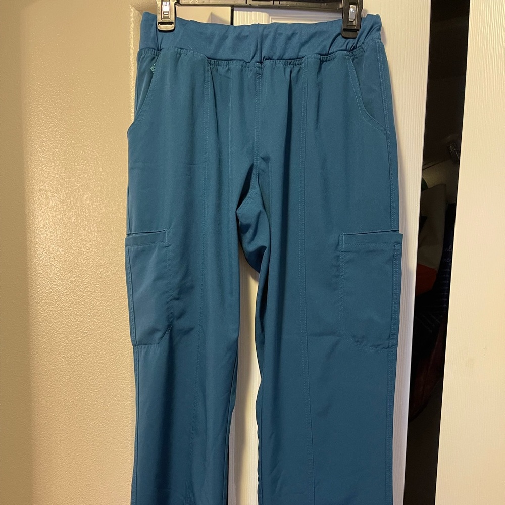 Med couture scrub pants Caribbean blue medium